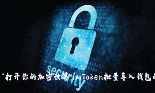 用“金库钥匙”打开你的加密世界：imToken批量导入钱包的乐趣与技巧